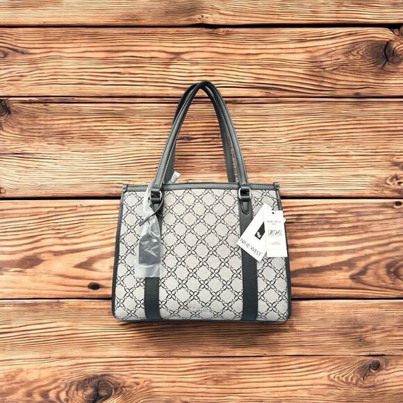 Nine West Briar‎ Granite Logo Shoulder Bag Purse - Picture 1 of 4